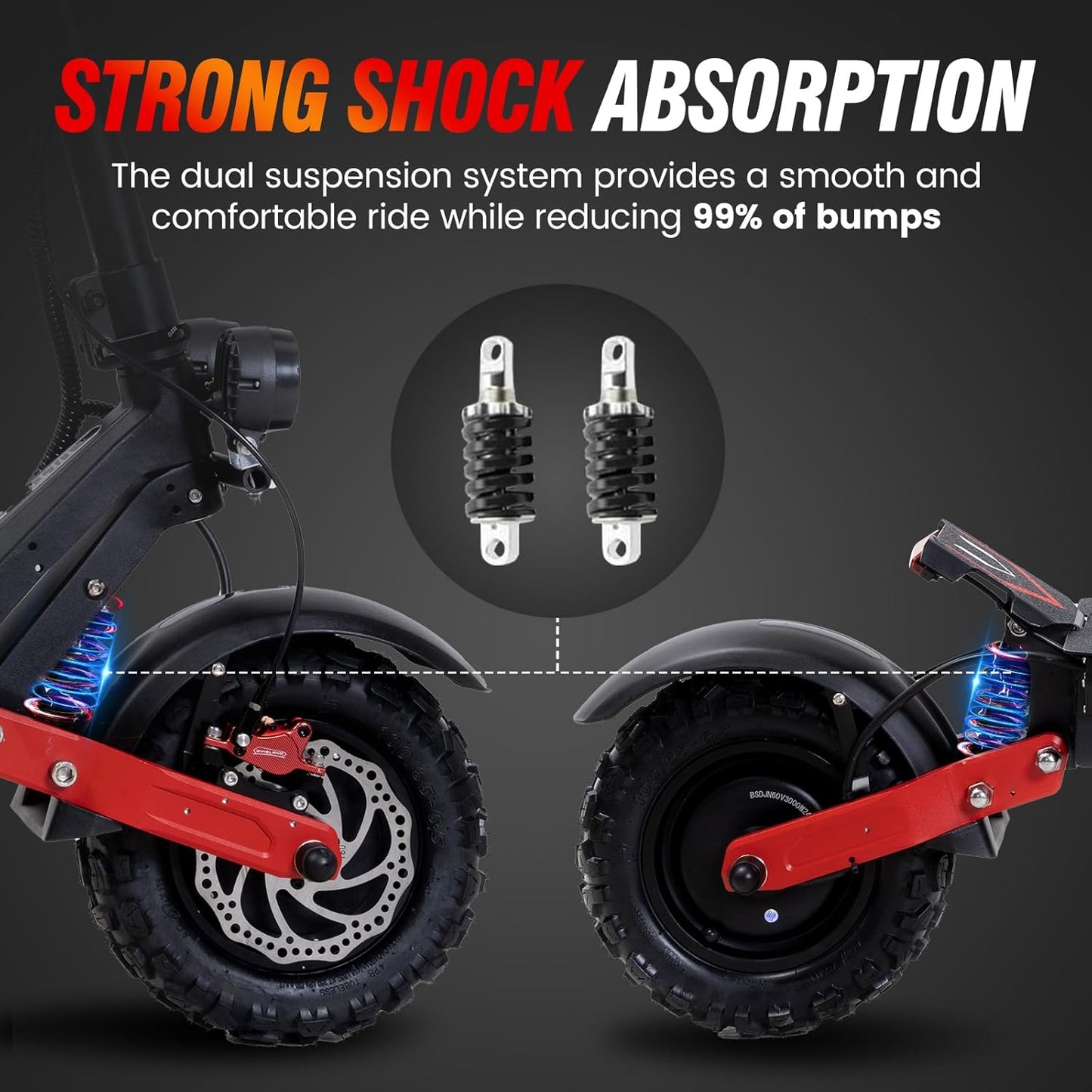 Electric Scooter for Adults – 52MPH BeastRide 6000, Dual Motor, 50-Mile Range, Off-Road, Foldable with Seat